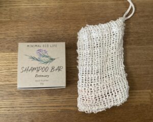 MELの固形シャンプーと吊るして乾かせるソープバッグのセット