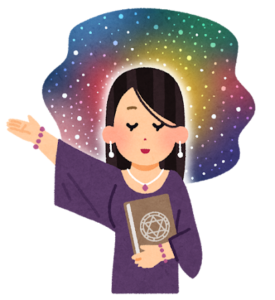 スピリチュアルな女性のイラスト