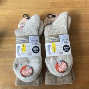ワークマンのメリのウールソックス